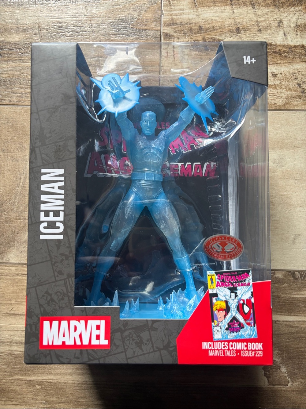 Marvel Iceman Collectible Figure - Translucent Blue